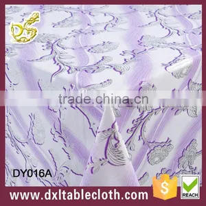 PEVA Plastic Printed Transfer Transparent Table Cloth DY016A PVC thumbnail-1