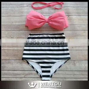 Wholesale Bow Bandeau Bikini thumbnail-3