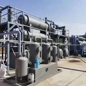 High Profits Waste Tyre Plastic to Diesel Fuel Pyrolysis Distillation Plant at Favorable Cost thumbnail-3