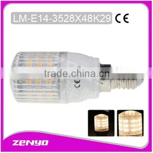 230V E14 3W 48 SMD3528 LED Corn Light Bulb Lamp With Cover Warm White Led Lighting thumbnail-1
