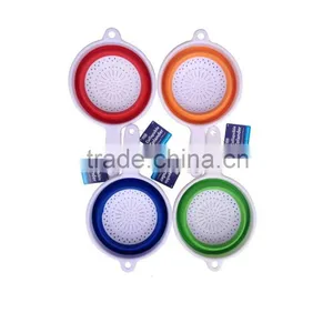 Hot Sale !!! PP Handle Silicone Collapsable Colander thumbnail-2