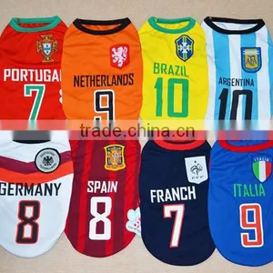 Football Clothes Model World Cup Team Pet Dog Clothes Dog Dresses thumbnail-1