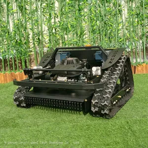 Remote Controlled Brush Cutter, China Remote Control Tracked Mower Price, Remote Control Lawn Mower With Tracks for Sale thumbnail-3
