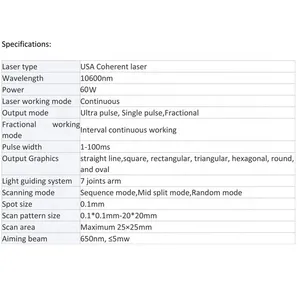 Vertical Fractional CO2 Aesthetic Laser CO2 Fractionado Machine Fractional CO2 Fractional Laser Machine Dermatology Equipment thumbnail-6