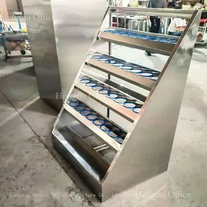 Factory Supply 30 Position Stainless Steel Cup Organizer With Non-Slip Rings, Office Personal Belongings Locker W650xD590xH1250mm thumbnail-3