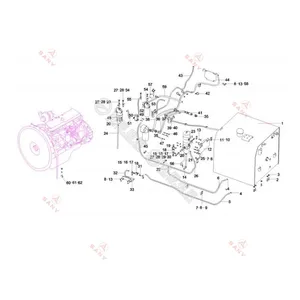 Genuine & OEM SANY Spare Parts Catalogue Online SANY Excavator Parts Diagram thumbnail-6