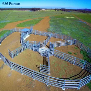 High Quality Australia Galvanized Welded Metal Steel Sheep and Goat Fence Corral Panels for Sale thumbnail-4