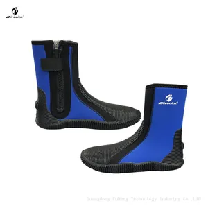 Double Lined Neoprene Shoes Heel Reinforcement Rubber Vulcanized Grip Sole Boots Ideal for Diving thumbnail-1