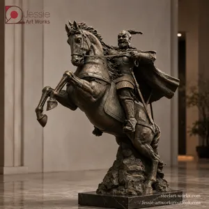 Low Poly Human Figure Statue for Modern Art Display thumbnail-5