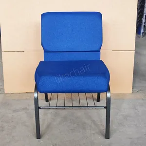 Heavy Duty High Quality Steel Frame Comfortable Padded Commercial Theater Chair thumbnail-3