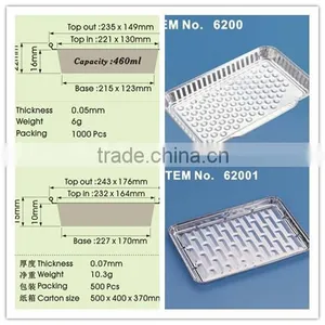 Packing Aluminum Square Tray Steam Full Pan thumbnail-5