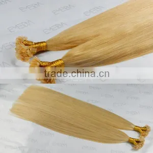 8-30" Blonde Remy Falt Tip Hair 8A Grade Hair Extension Mongolia Hair Type thumbnail-1