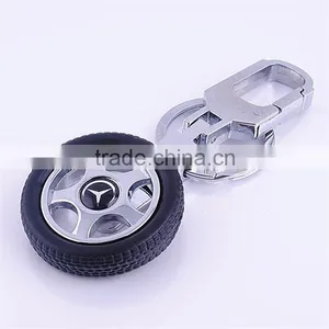 Revolving Keychain Tire Rotation Car Logo Keychain High Grade Key Chain thumbnail-3