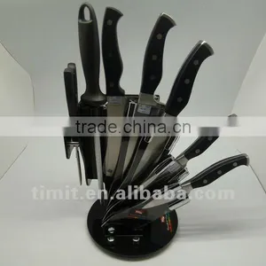 8pcs Stainless Steel Solid Handle Kitchen Knife thumbnail-1