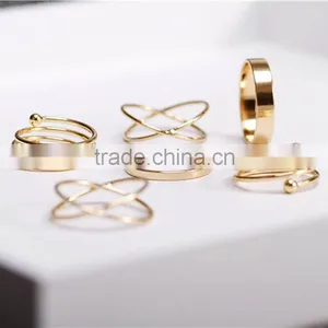 Gold ARMOR With MIDI Statement RING Metal SET thumbnail-3