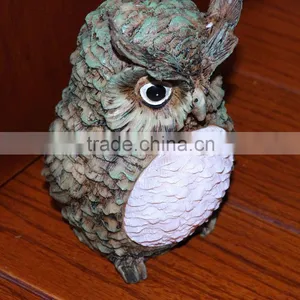 Owl Solar Resin Light Led Garden Resin Outdoor Lights thumbnail-4