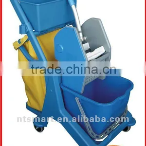 Mini Cleaning Trolley With Down Press Wringer thumbnail-1