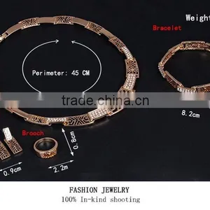 Uk New Style Fashionable High Quality Rhinestone Gold Set thumbnail-4