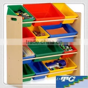 Kids Natural and Primary Toy Organizer and Storage Bins thumbnail-3