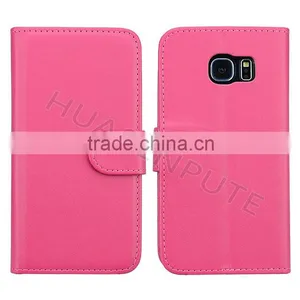 100 Pattern Flip PU Wallet Leather Case Cover For Samsung Galaxy S6 Edge Wallet Leather Case thumbnail-3
