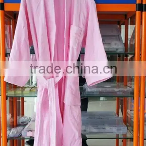 Towel Bath Robe/white Cotton/QT049 thumbnail-1