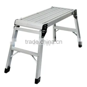 New-Aluminum-Platform-Drywall-Step-Up-Folding-Table-Work-Bench-Stool-Ladder thumbnail-6