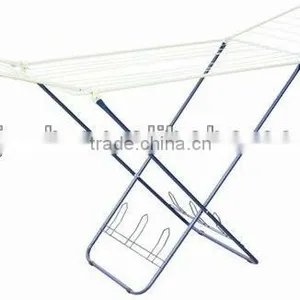 18M Foldable Metal Clothes Horse With Shoes Holder thumbnail-1