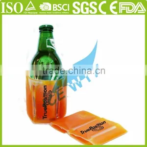 High Quality Reusable Wine Bottle Cooler Collapsible Wine Freezer Bag Customized thumbnail-6