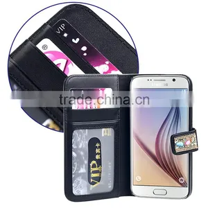Mobile Phone PU Leather Wallet Case for Samsung Galaxy S6 thumbnail-6