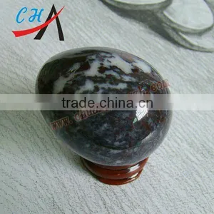 Bloodstone Semi-precious Gemstone Egg Shape Decorative thumbnail-1
