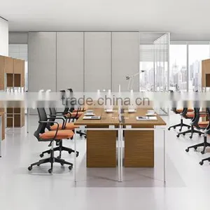 (MFC)PT-10 Modern Design Office Workstation for 2 Persons Metal Frame MDF Office Workstation thumbnail-4