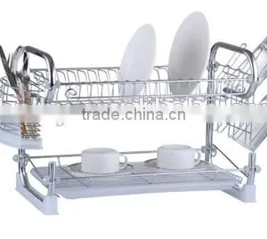 LBY 2016 Modern 2 Tiers Dish Rack With Tray and Cutlery Holder thumbnail-1