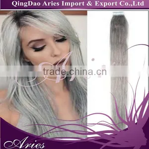 9a Grade Grey Human Hair for Braiding thumbnail-4