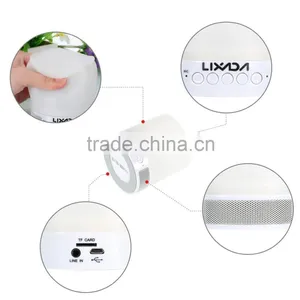Wireless Bluetooth Speaker Music Sound Bo With Alarm Clock Function Touch LED Table Lamp Support Hands-free Call TF Card Slot thumbnail-4