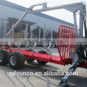 ZM Series Log Trailer Crane ZM12006,Timber Trailer With Crane,Tractor Mounted Model((1 Ton,3 Ton,5 Ton,8 Ton,10ton,12 Ton) ) thumbnail-2