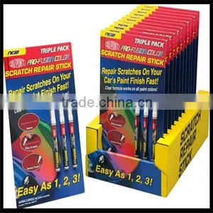 Counter Top Displays With Yellow and Fantasy Color for Promoting Repair Scratches Pen thumbnail-1