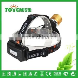 Gold Color Focus Zoom Led Headlamp 2000 Lumen Super Bright Head Lamp Miner Light for Night Searching thumbnail-2
