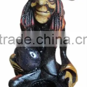 Figurine Shaped Hand Crafted Smoking Pipes - Witch thumbnail-1