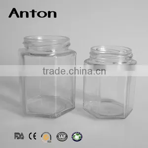 Various Capacity Footed Glass Storage Jar Sauce Bottles With Lid thumbnail-3