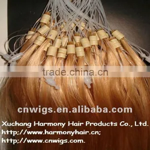 TOP REMY Micro Rings Loop Wavy Hair Extensions thumbnail-1