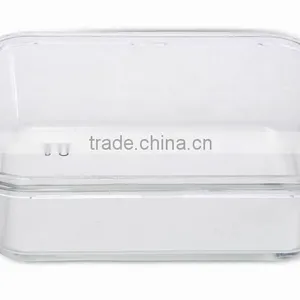 Clear Square Microwave Oven Glass Storage Box thumbnail-4