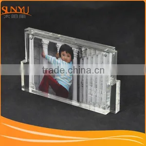 22mm Transparent Acrylic Magnetic Photo Frame Bolck thumbnail-1