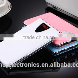 20000mAh Capacity 3 Usb Output Dual Led Lighting Digital Led Screen Wave Shape Design Customize Logo Printing Slim Power Bank thumbnail-5