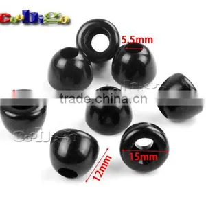 5.5mm Hole Bell Stopper Plastic Cord Ends For Sportwear Rope Paracord Accessories #FLS164-B thumbnail-1