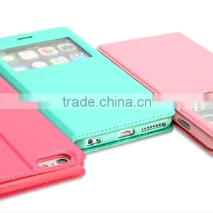 HD Open Window View Design Phone Case, Wallet Leather Case For IPhone 6 thumbnail-5