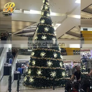 20ft Outdoor Green Metal Lighted Led Christmas Tree thumbnail-1