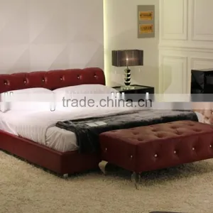 Divany Leather Bed (LS-408) thumbnail-1