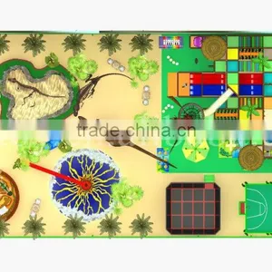Dinosaur Theme Indoor Playground Equipment/Large Size Jurassic Amusement Park thumbnail-3