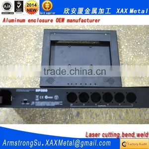 XAX127Alu OEM ODM Customized Laser Cut Bend Weld Plate Aluminum 900mm 1000mm Depth Width Available Shell thumbnail-2