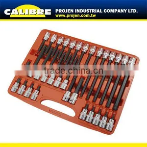 CALIBRE 32PC T20-T60 1/2"dr Star Socket Bit Set thumbnail-1